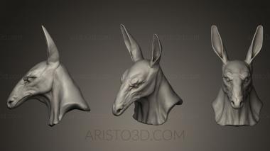 Masks and muzzles of animals (MSKJ_0082) 3D model for CNC machine